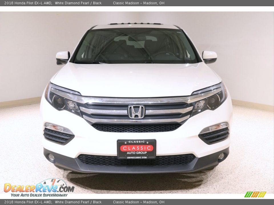 2018 Honda Pilot EX-L AWD White Diamond Pearl / Black Photo #2