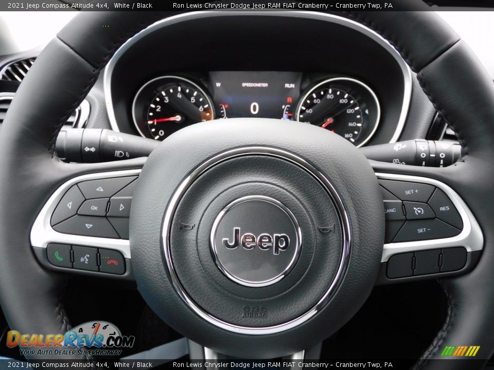 2021 Jeep Compass Altitude 4x4 White / Black Photo #19