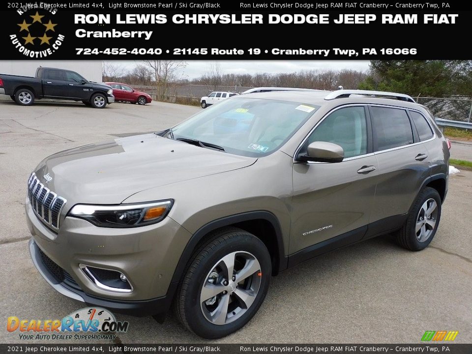 2021 Jeep Cherokee Limited 4x4 Light Brownstone Pearl / Ski Gray/Black Photo #1