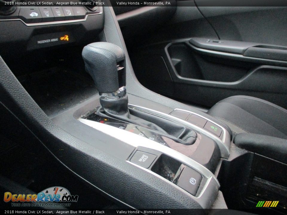 2018 Honda Civic LX Sedan Aegean Blue Metallic / Black Photo #14