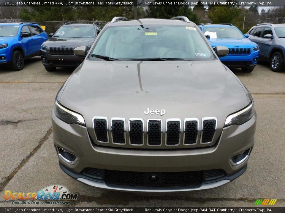 2021 Jeep Cherokee Limited 4x4 Light Brownstone Pearl / Ski Gray/Black Photo #2