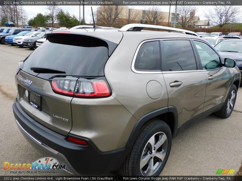 2021 Jeep Cherokee Limited 4x4 Light Brownstone Pearl / Ski Gray/Black Photo #5