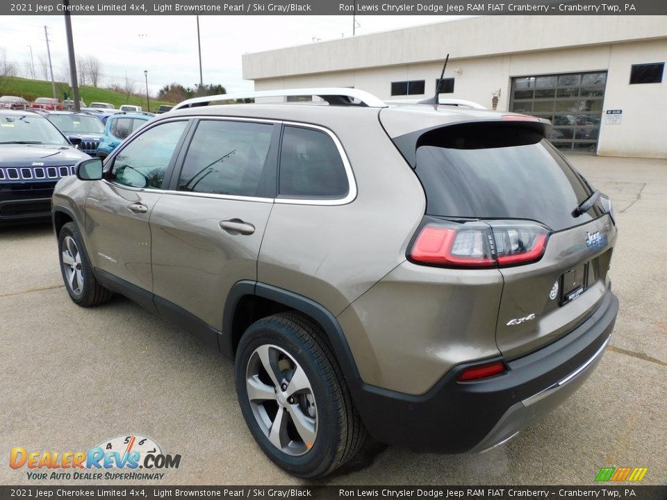 2021 Jeep Cherokee Limited 4x4 Light Brownstone Pearl / Ski Gray/Black Photo #8