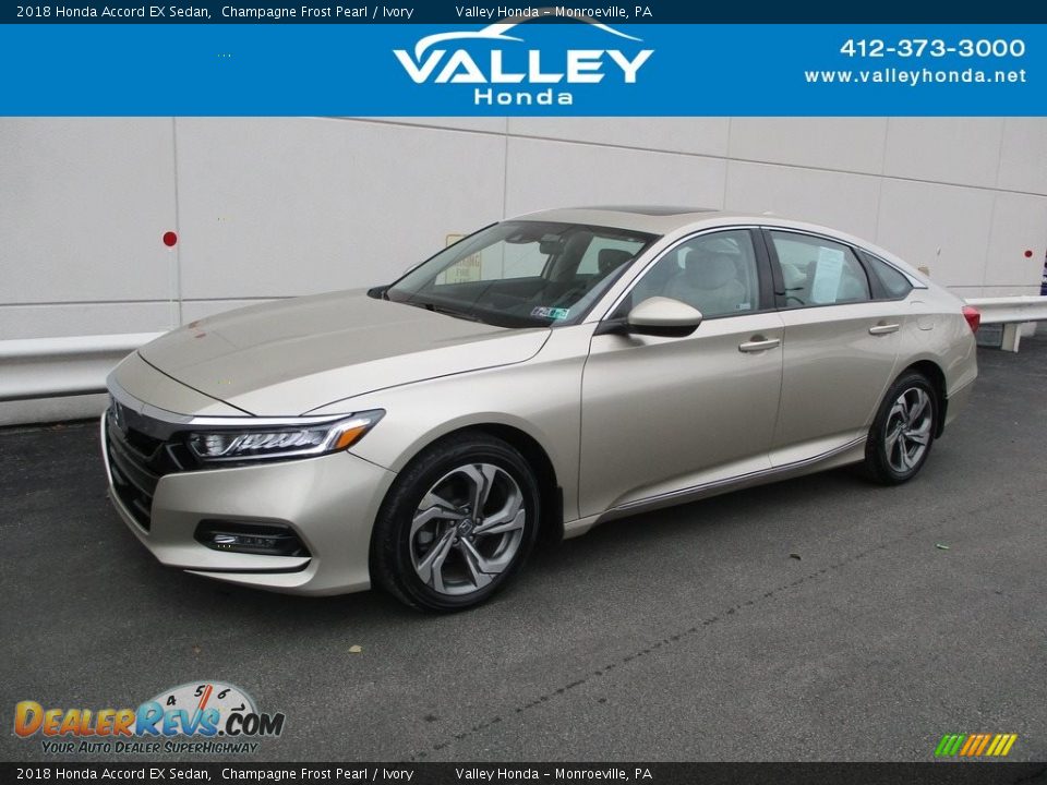 2018 Honda Accord EX Sedan Champagne Frost Pearl / Ivory Photo #1