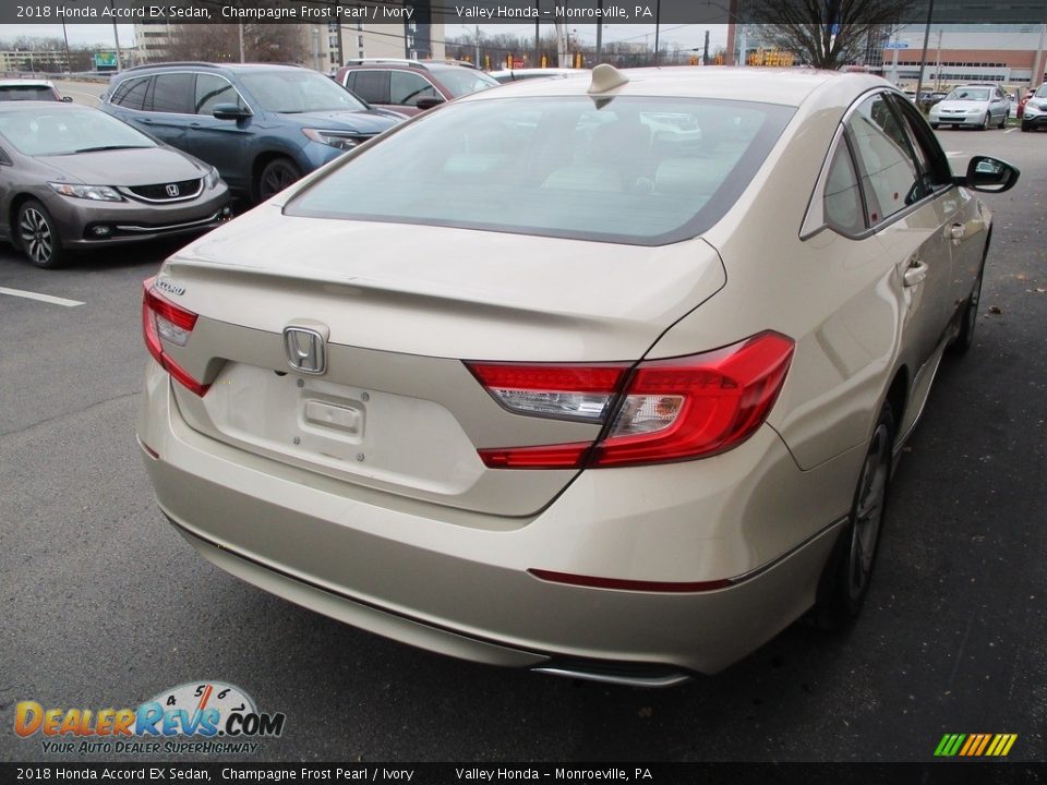 2018 Honda Accord EX Sedan Champagne Frost Pearl / Ivory Photo #5