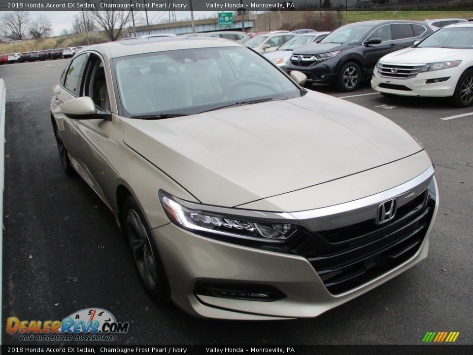 2018 Honda Accord EX Sedan Champagne Frost Pearl / Ivory Photo #7