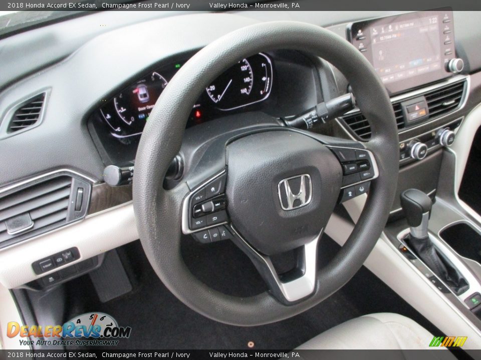 2018 Honda Accord EX Sedan Champagne Frost Pearl / Ivory Photo #14