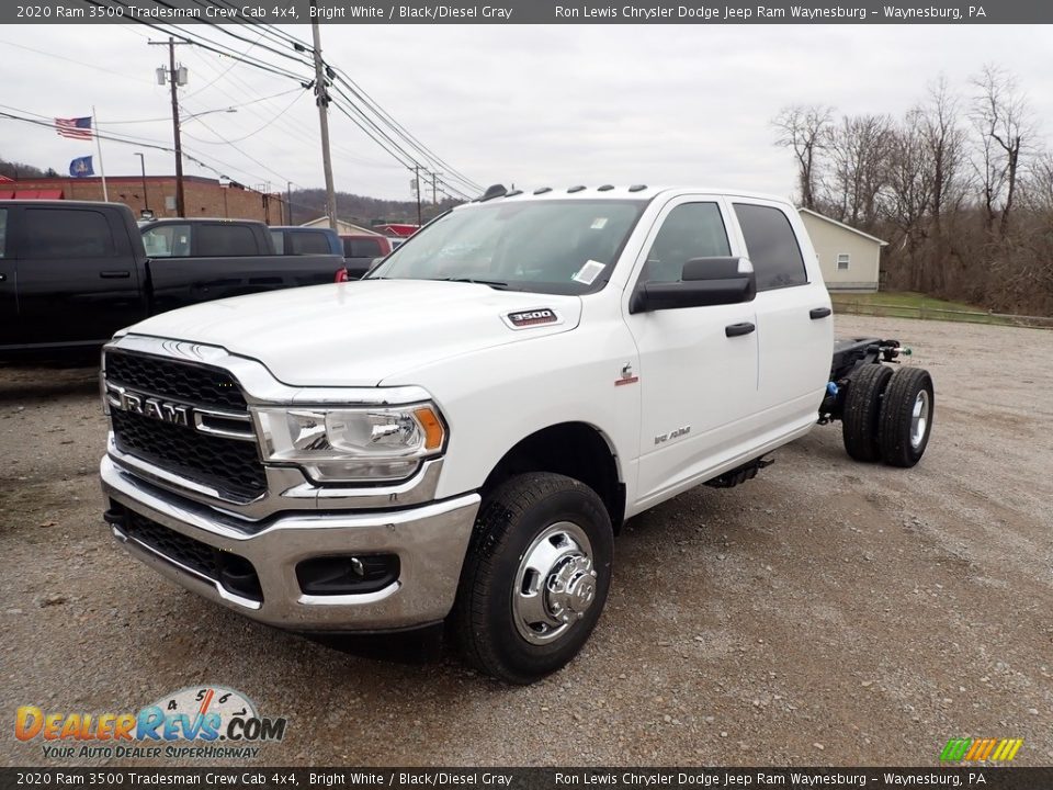 2020 Ram 3500 Tradesman Crew Cab 4x4 Bright White / Black/Diesel Gray Photo #1