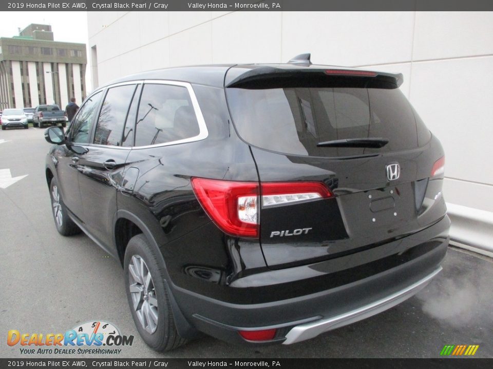 2019 Honda Pilot EX AWD Crystal Black Pearl / Gray Photo #3