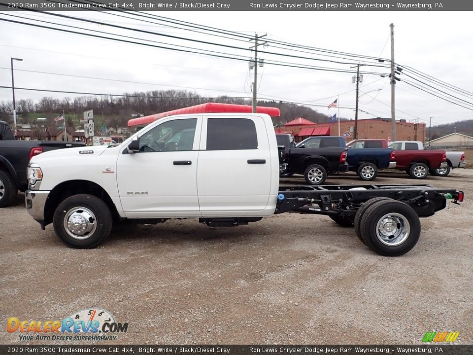 2020 Ram 3500 Tradesman Crew Cab 4x4 Bright White / Black/Diesel Gray Photo #3