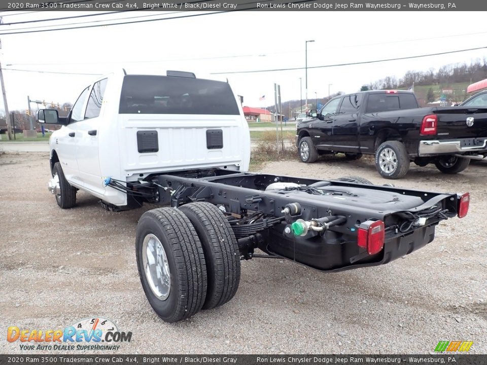 2020 Ram 3500 Tradesman Crew Cab 4x4 Bright White / Black/Diesel Gray Photo #4