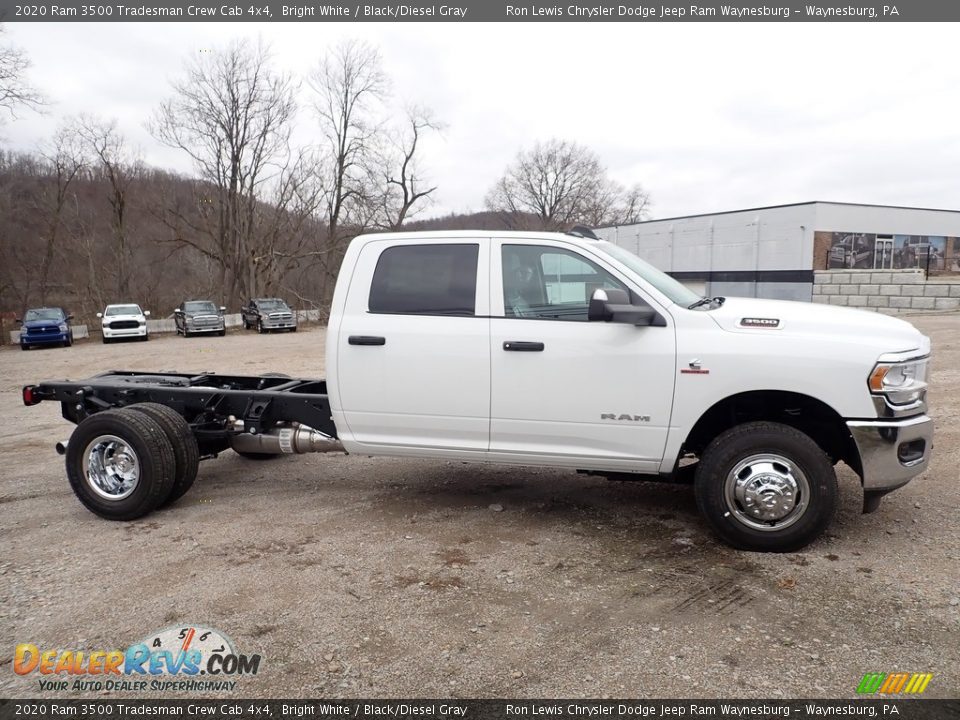 2020 Ram 3500 Tradesman Crew Cab 4x4 Bright White / Black/Diesel Gray Photo #7