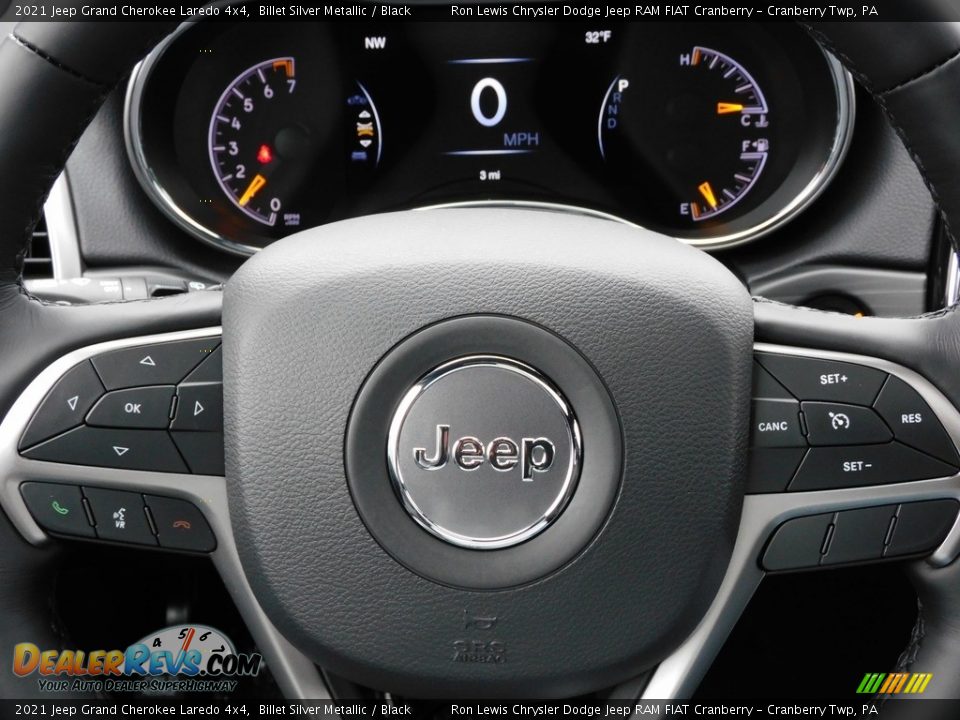 2021 Jeep Grand Cherokee Laredo 4x4 Billet Silver Metallic / Black Photo #19