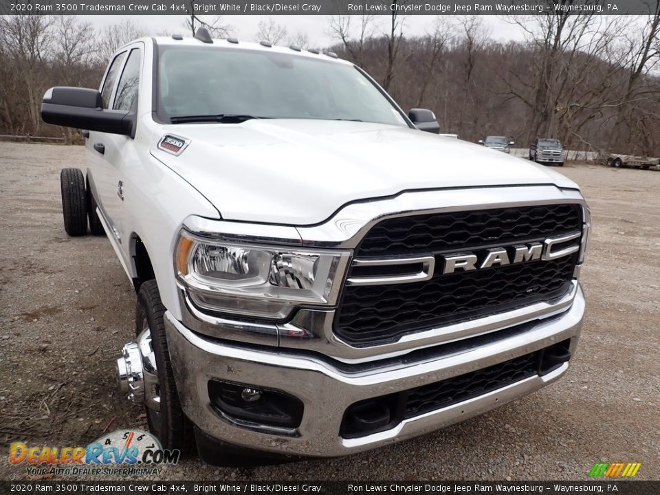 2020 Ram 3500 Tradesman Crew Cab 4x4 Bright White / Black/Diesel Gray Photo #8