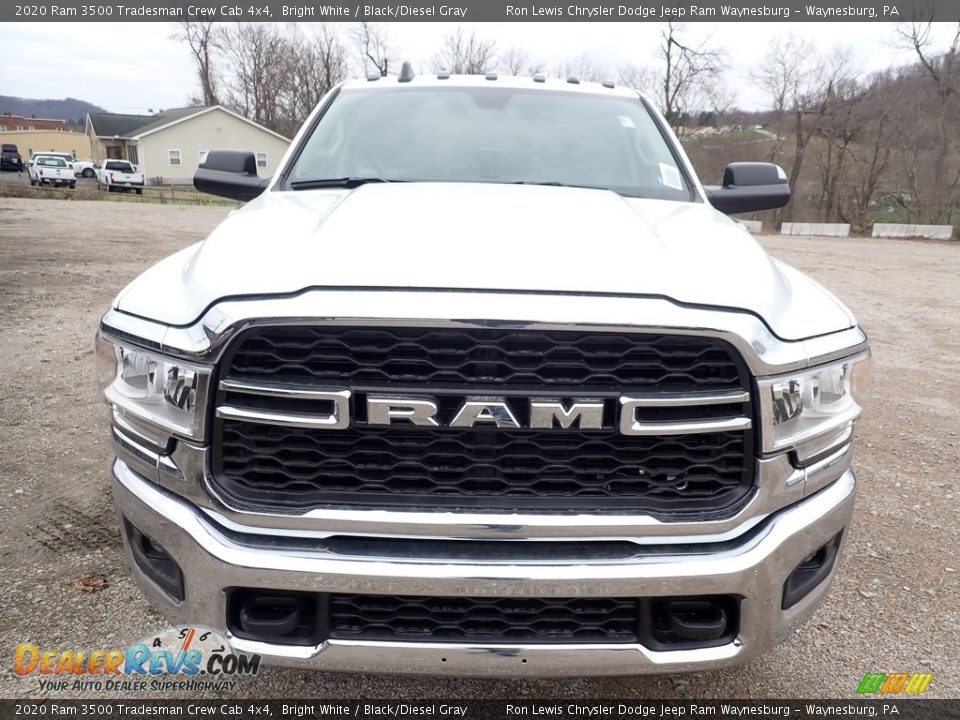 2020 Ram 3500 Tradesman Crew Cab 4x4 Bright White / Black/Diesel Gray Photo #9