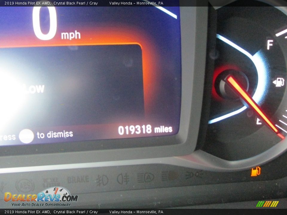 2019 Honda Pilot EX AWD Crystal Black Pearl / Gray Photo #20