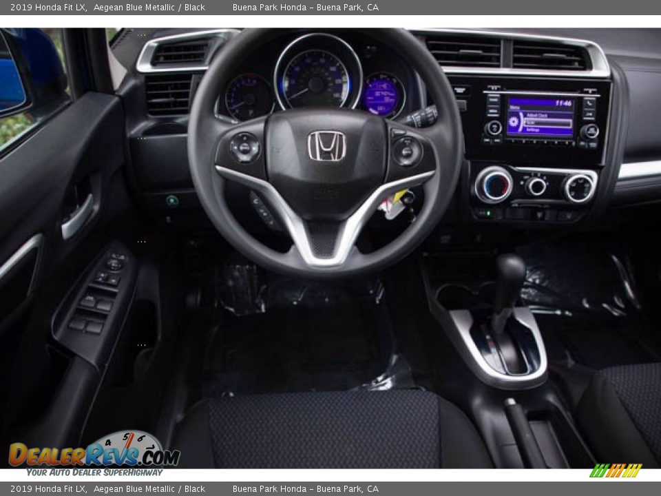 2019 Honda Fit LX Aegean Blue Metallic / Black Photo #5