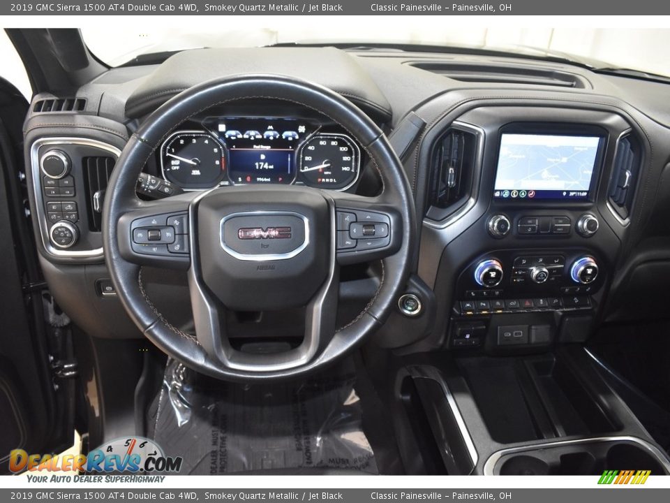 2019 GMC Sierra 1500 AT4 Double Cab 4WD Smokey Quartz Metallic / Jet Black Photo #13