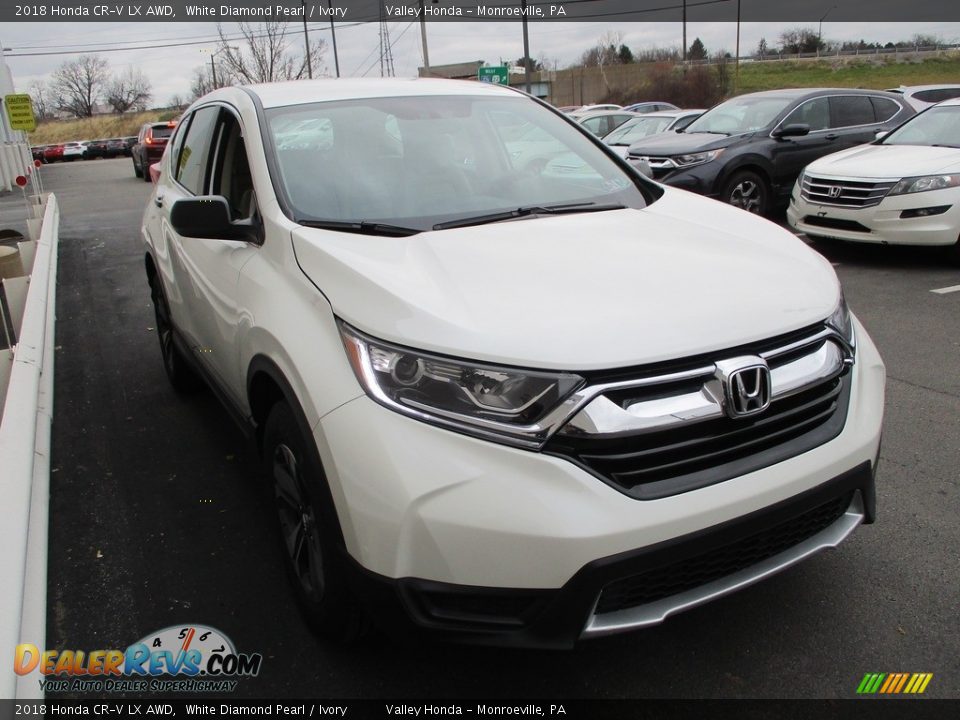 2018 Honda CR-V LX AWD White Diamond Pearl / Ivory Photo #7