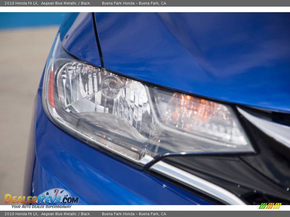 2019 Honda Fit LX Aegean Blue Metallic / Black Photo #8