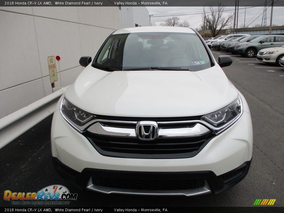 2018 Honda CR-V LX AWD White Diamond Pearl / Ivory Photo #8