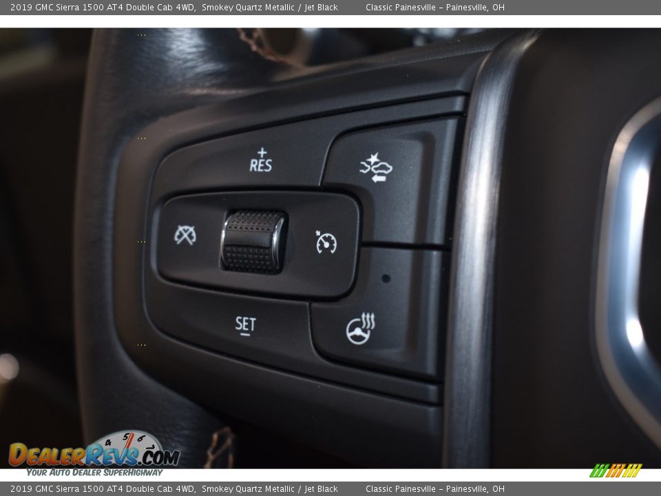 2019 GMC Sierra 1500 AT4 Double Cab 4WD Smokey Quartz Metallic / Jet Black Photo #17
