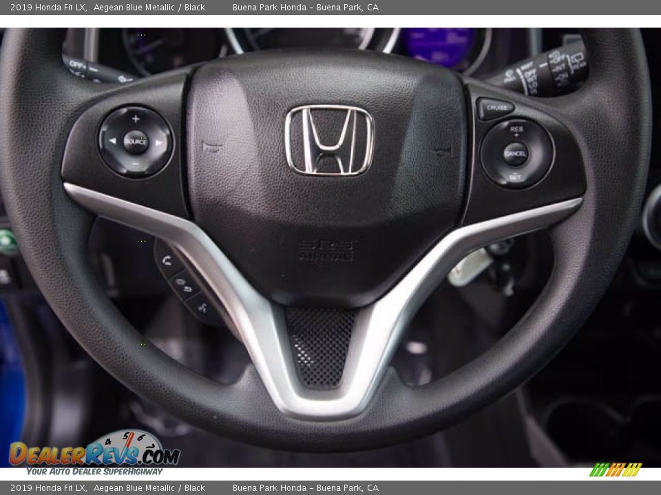 2019 Honda Fit LX Aegean Blue Metallic / Black Photo #13