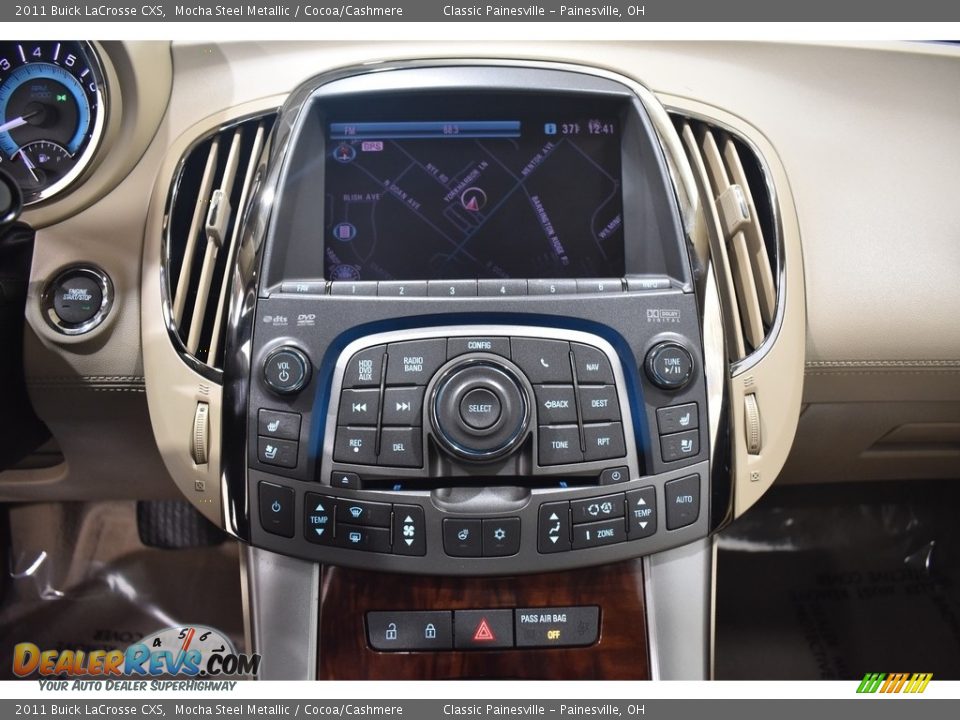 2011 Buick LaCrosse CXS Mocha Steel Metallic / Cocoa/Cashmere Photo #16