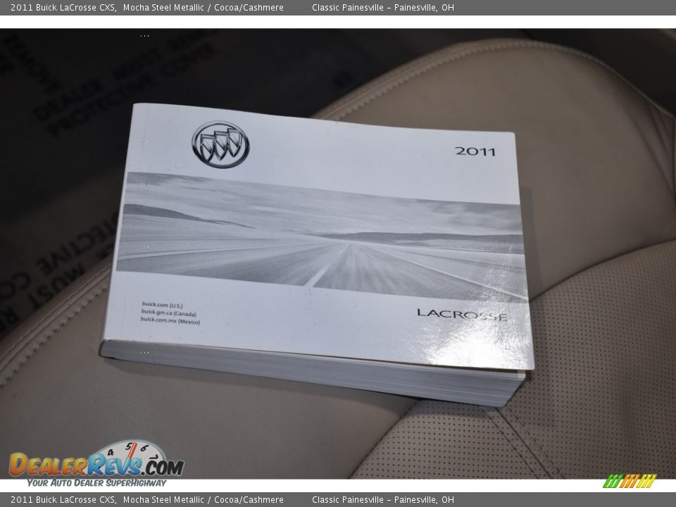 2011 Buick LaCrosse CXS Mocha Steel Metallic / Cocoa/Cashmere Photo #19