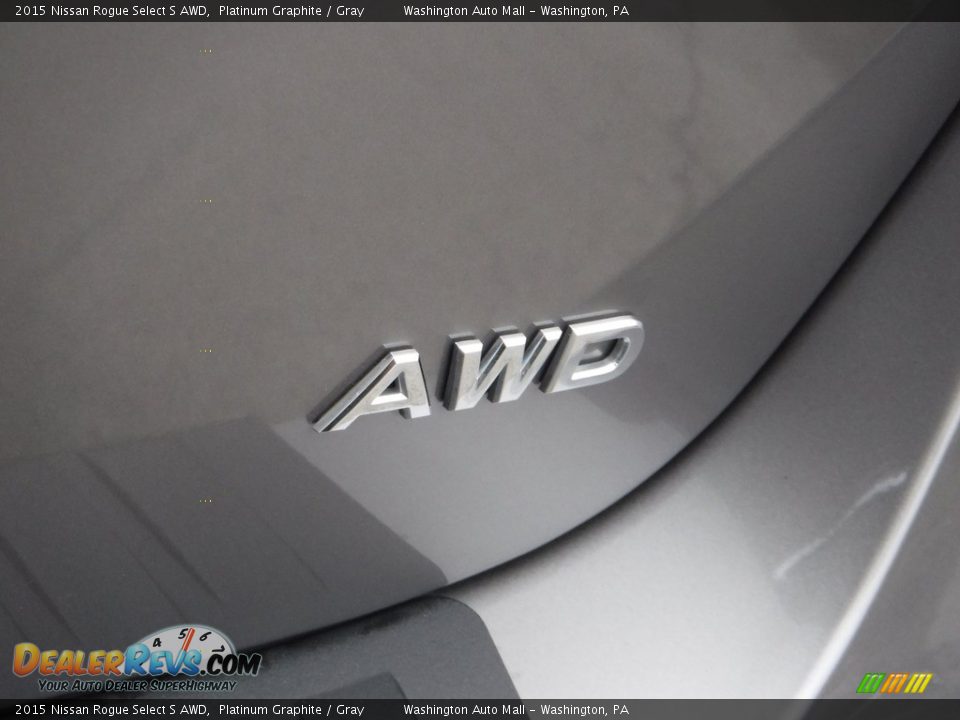 2015 Nissan Rogue Select S AWD Platinum Graphite / Gray Photo #15
