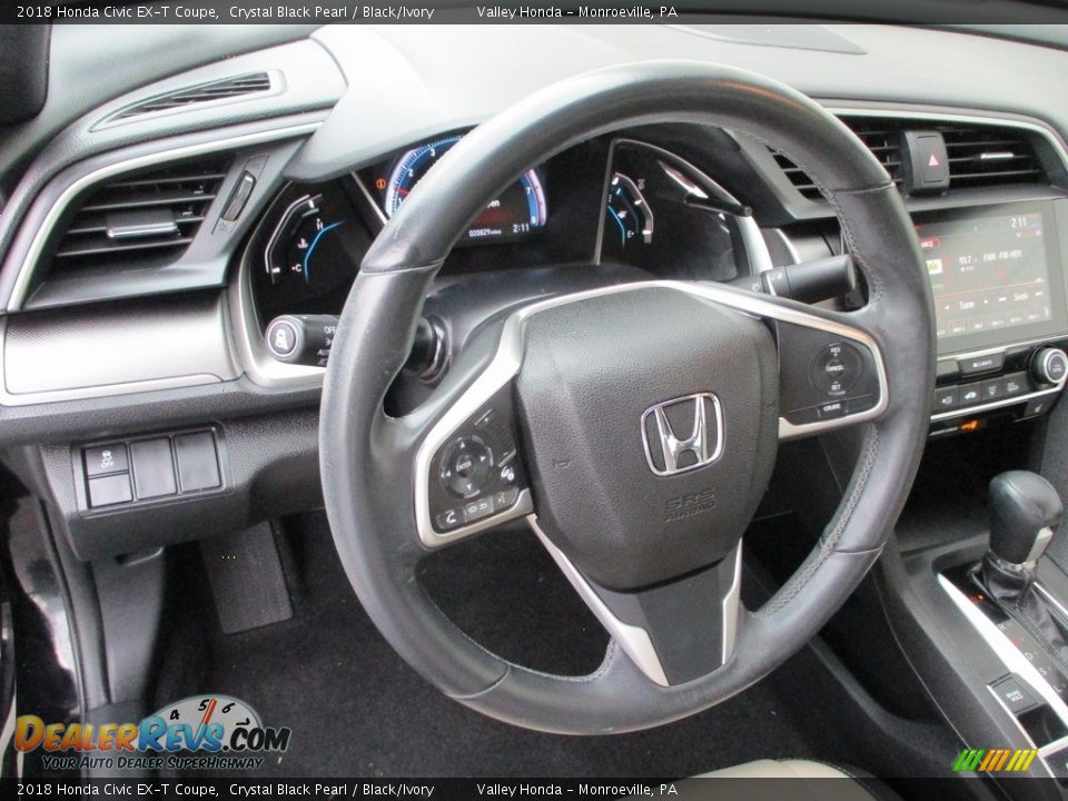 2018 Honda Civic EX-T Coupe Steering Wheel Photo #14