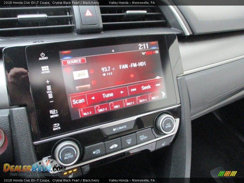 Audio System of 2018 Honda Civic EX-T Coupe Photo #16