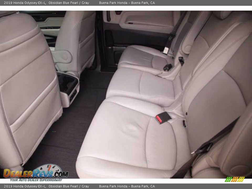 2019 Honda Odyssey EX-L Obsidian Blue Pearl / Gray Photo #4
