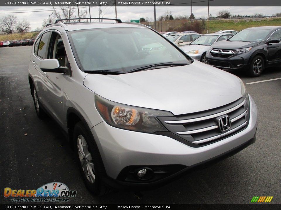 2012 Honda CR-V EX 4WD Alabaster Silver Metallic / Gray Photo #7