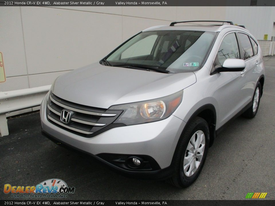 2012 Honda CR-V EX 4WD Alabaster Silver Metallic / Gray Photo #9