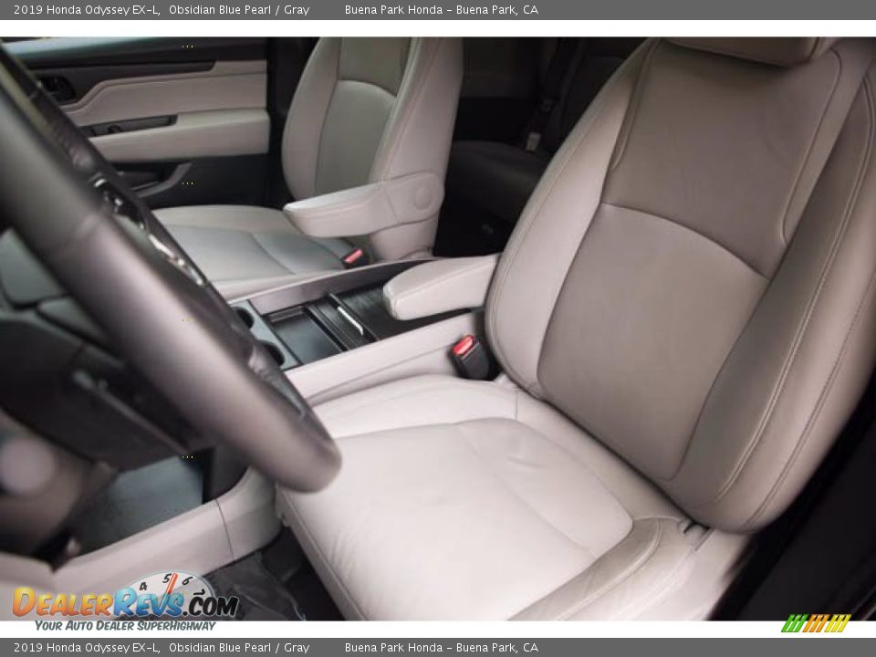 2019 Honda Odyssey EX-L Obsidian Blue Pearl / Gray Photo #18