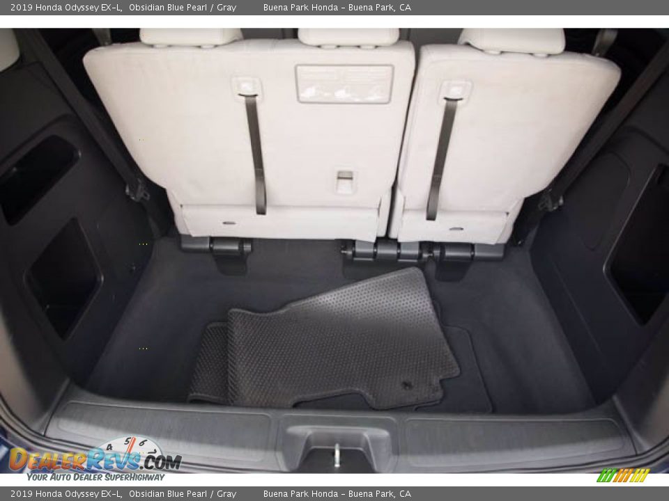 2019 Honda Odyssey EX-L Obsidian Blue Pearl / Gray Photo #24