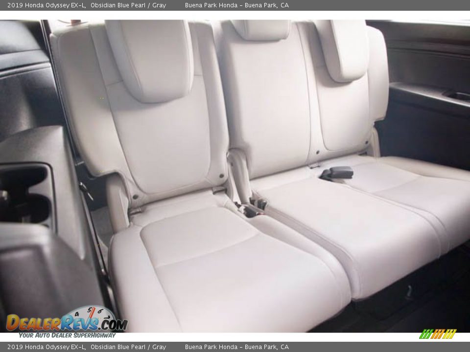 2019 Honda Odyssey EX-L Obsidian Blue Pearl / Gray Photo #25