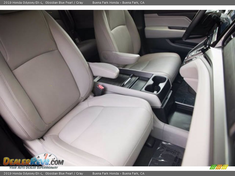 2019 Honda Odyssey EX-L Obsidian Blue Pearl / Gray Photo #29