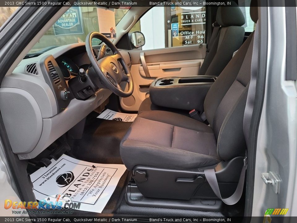 2013 GMC Sierra 1500 Regular Cab Quicksilver Metallic / Dark Titanium Photo #6