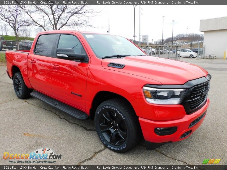 Front 3/4 View of 2021 Ram 1500 Big Horn Crew Cab 4x4 Photo #3