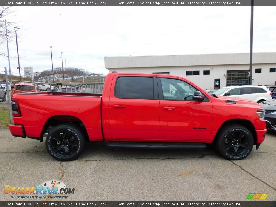 2021 Ram 1500 Big Horn Crew Cab 4x4 Flame Red / Black Photo #4