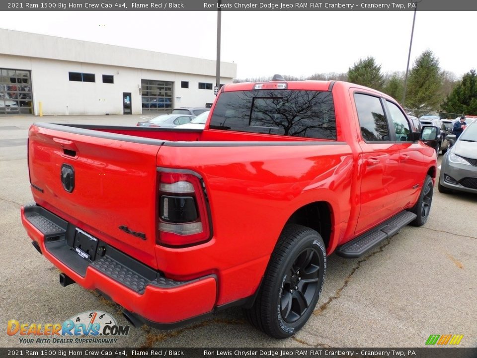 2021 Ram 1500 Big Horn Crew Cab 4x4 Flame Red / Black Photo #5