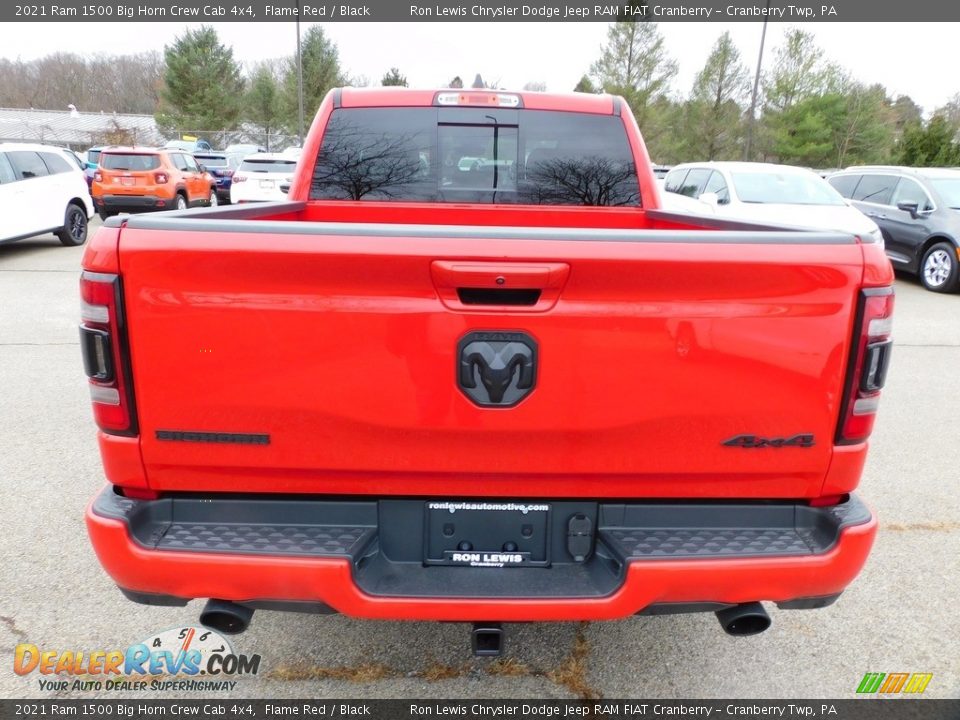 2021 Ram 1500 Big Horn Crew Cab 4x4 Flame Red / Black Photo #6