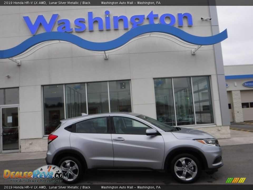 2019 Honda HR-V LX AWD Lunar Silver Metallic / Black Photo #2
