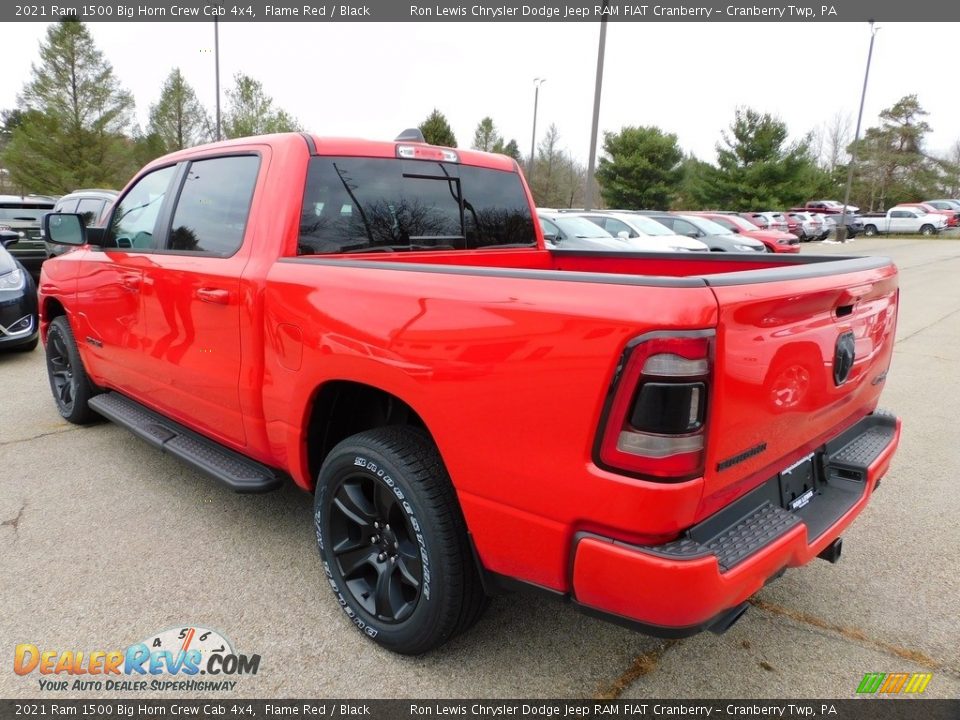 2021 Ram 1500 Big Horn Crew Cab 4x4 Flame Red / Black Photo #8