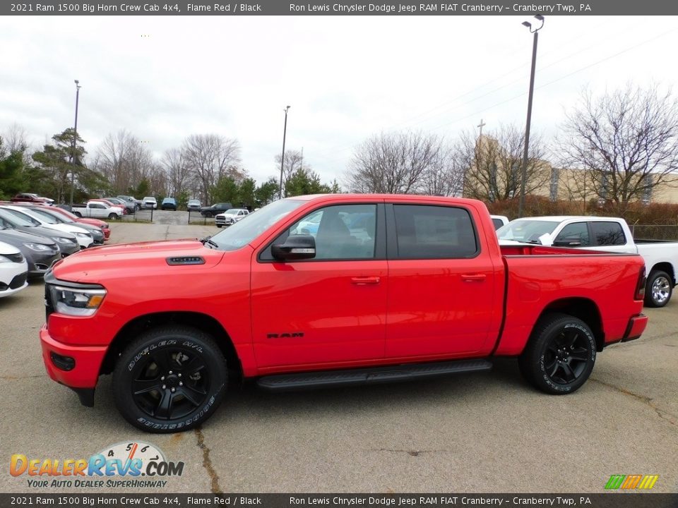 2021 Ram 1500 Big Horn Crew Cab 4x4 Flame Red / Black Photo #9