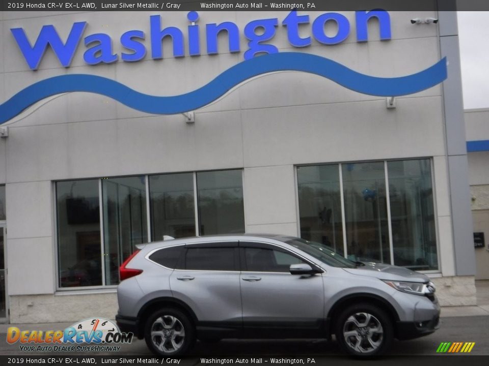 2019 Honda CR-V EX-L AWD Lunar Silver Metallic / Gray Photo #2
