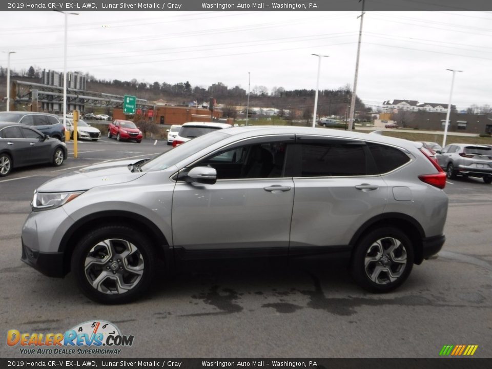 2019 Honda CR-V EX-L AWD Lunar Silver Metallic / Gray Photo #7
