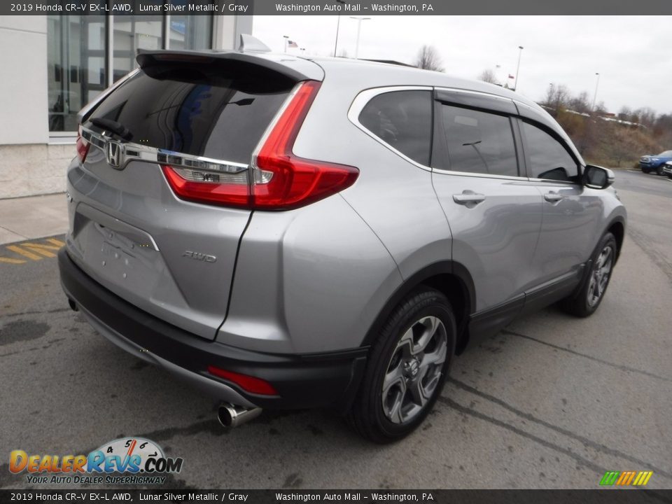2019 Honda CR-V EX-L AWD Lunar Silver Metallic / Gray Photo #10
